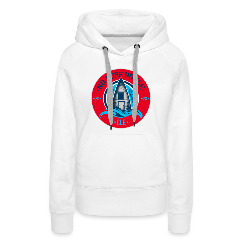 No Surf House Women’s Premium Hoodie - white