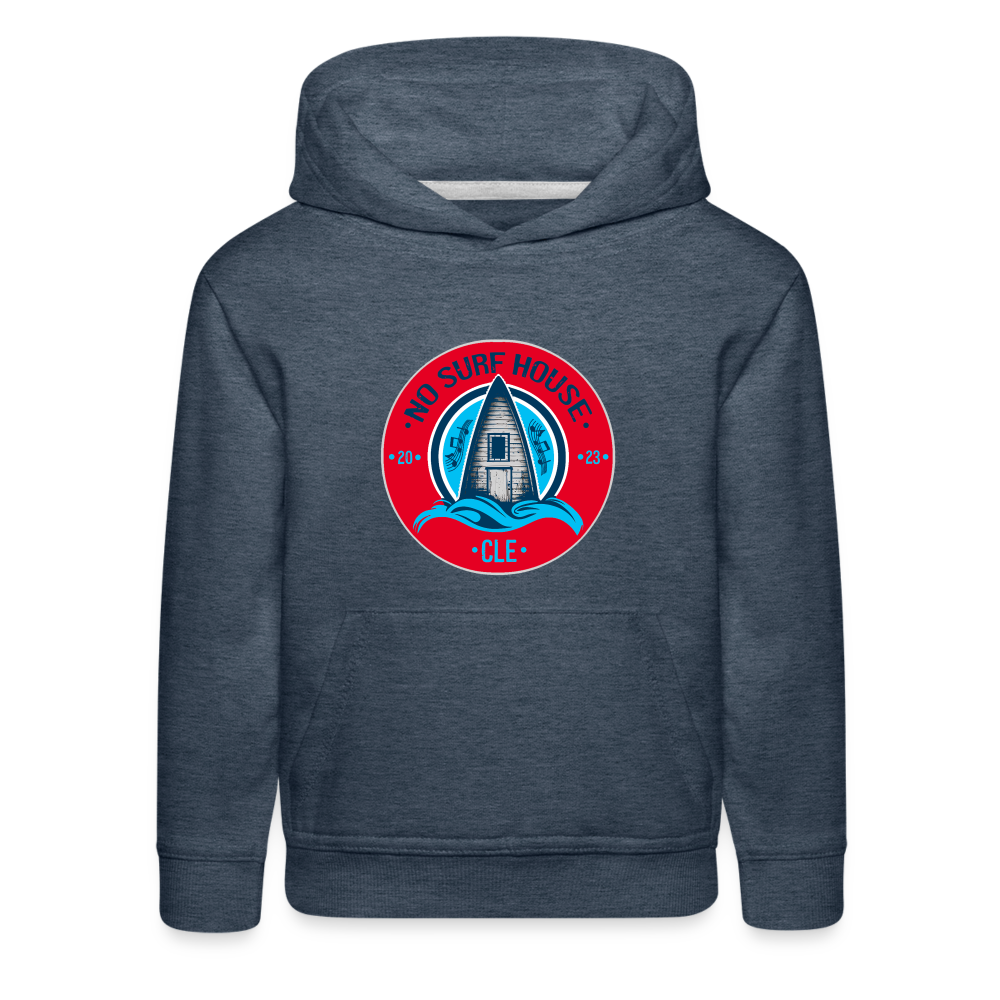 No Surf House Kids‘ Premium Hoodie - heather denim