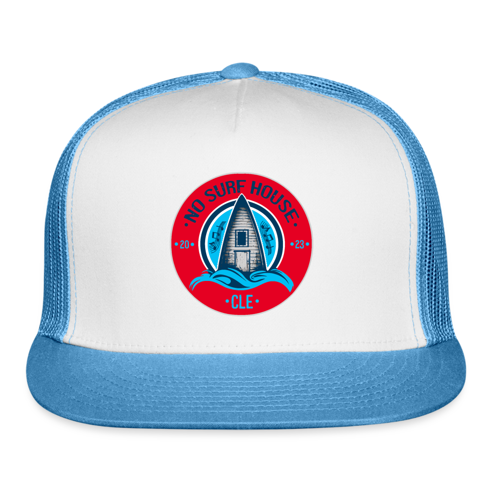 No Surf House Trucker Cap - white/blue