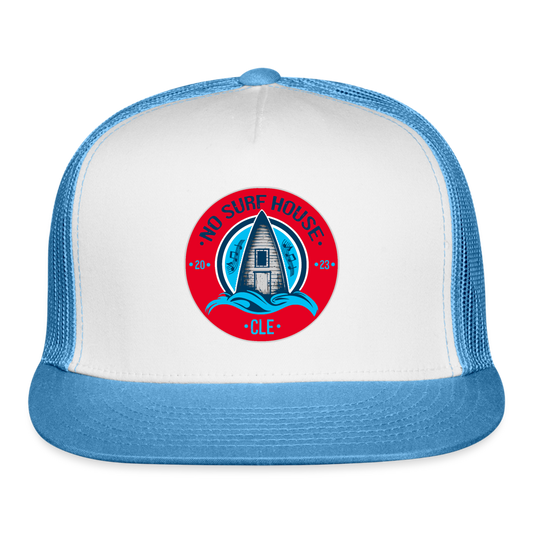 No Surf House Trucker Cap - white/blue