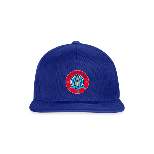 No Surf House Snapback Baseball Cap - royal blue